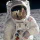 Neil Armstrong, fotografiado por Buzz Aldrin en la misión Apolo 11